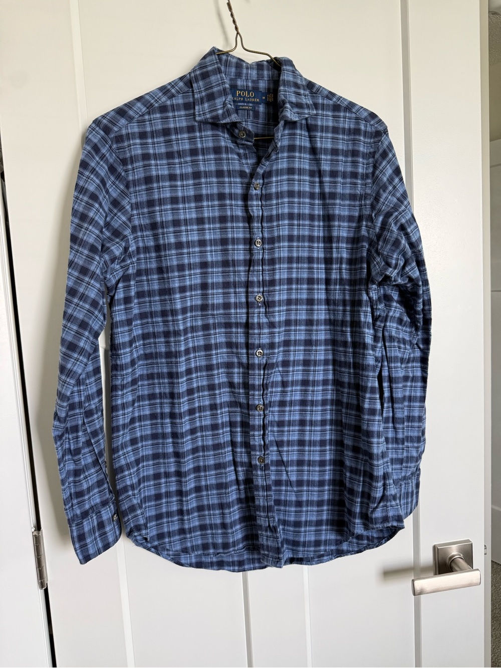 Polo by Ralph Lauren Blue Plaid Long-Sleeve Shirt lumberjack outdoors